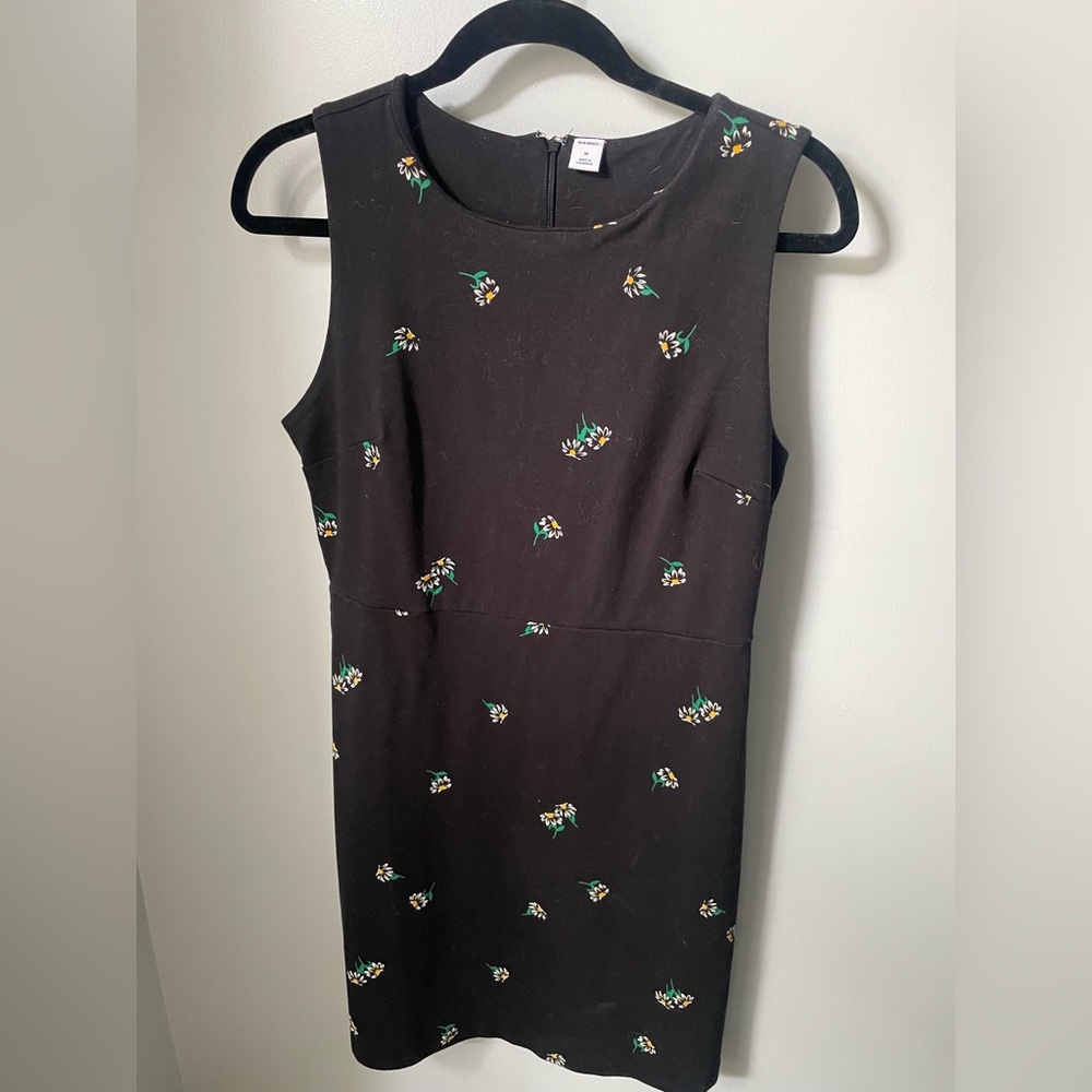 Black dress with flowers